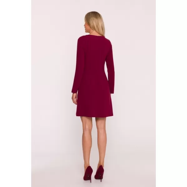  Šaty STYLOVE S419 GAŠTANOVÉ 