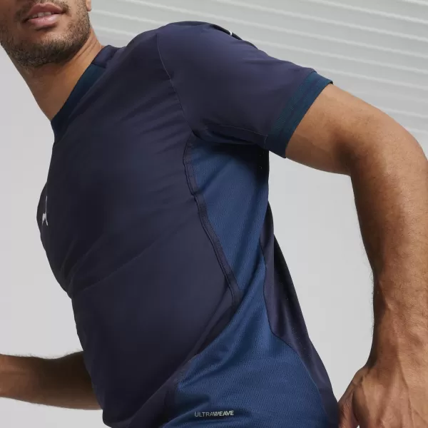  Mužský dres PUMA TEAMFINAL JERSEY 70573706 PUMA NAVY/BIELA/PERZSKÁ MODRÁ 