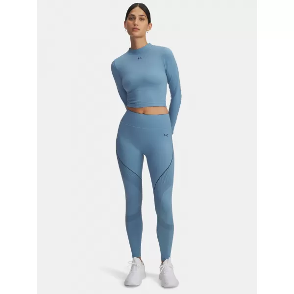  Dámske legíny UNDER ARMOUR UA VANISH SEAMLESS LEGGING 6000646-418 MODRÁ 