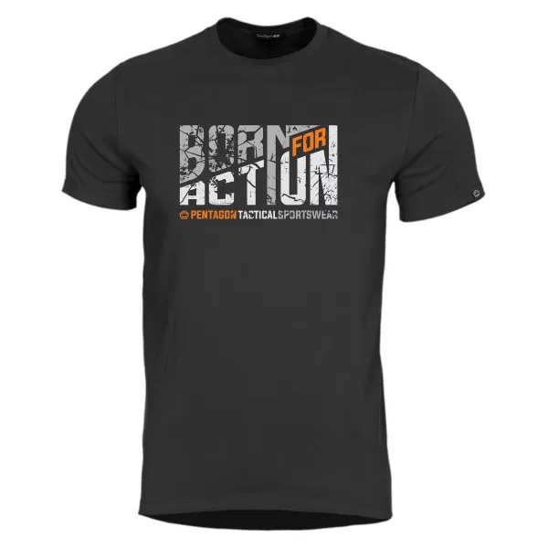  tričko PENTAGON AGERON BORN FOR ACTION K09012 ČIERNA 