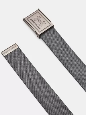 Pánsky opasok UNDER ARMOUR M STRETCH WEBBING BELT 1383935-025 SIVÁ