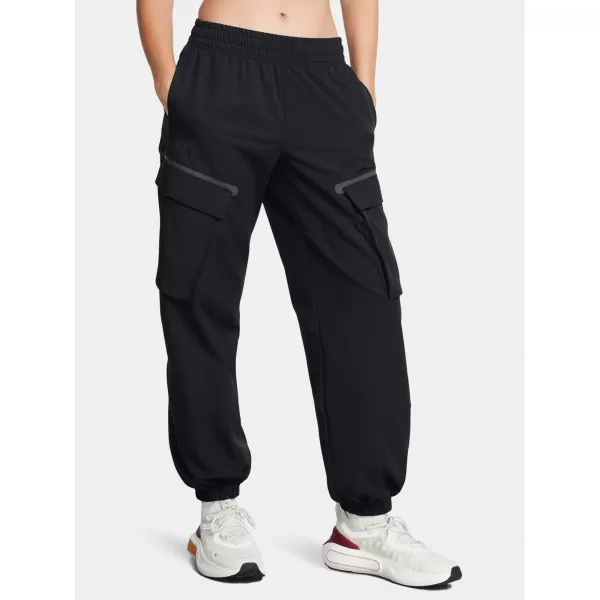  Dámske športové nohavice UNDER ARMOUR UNSTOPPABLE CARGO PANT 1386481-001 ČIERNA 