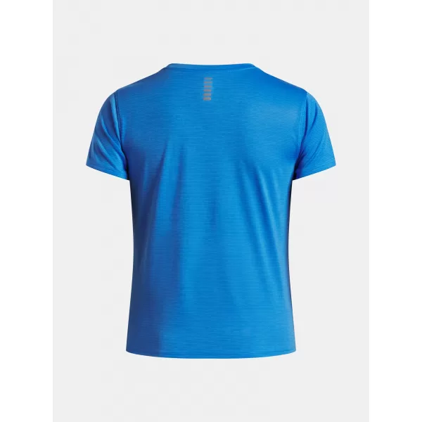  Dámske tričko UNDER ARMOUR UA LAUNCH SHORTSLEEVE 1382434-402 MODRÁ 