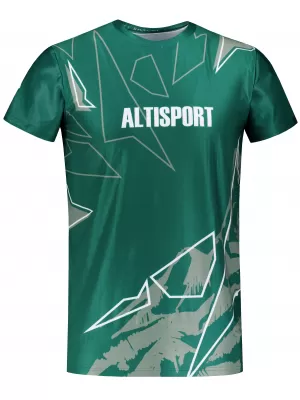 Pánska košeľa na voľný čas premium ALTISPORT VOJ/ALM123TR06 TMAVO ZELENÁ