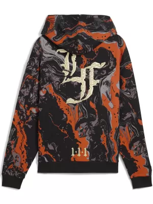 Pánska mikina PUMA LAFRANCE HEEM ERA FULL ZIP 63247101 ORANŽOVÁ GLO/AOP