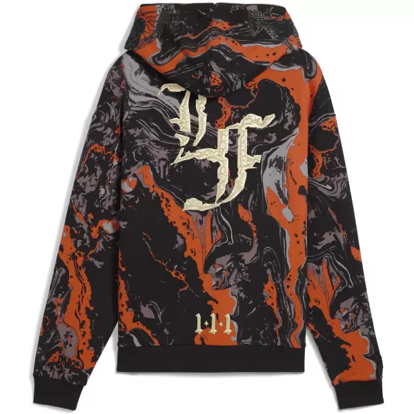  Pánska mikina PUMA LAFRANCE HEEM ERA FULL ZIP 63247101 ORANŽOVÁ GLO/AOP 