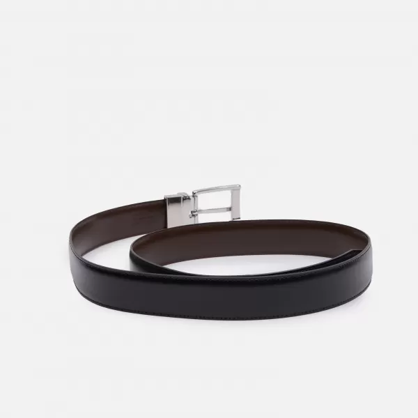 Pánsky opasok GEOX G003667 ČIERNA 
