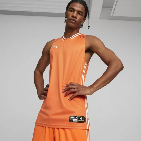  Mužský dres PUMA HOOPS TEAM GAME JERSEY 67662808 ZLATÝ MAK 
