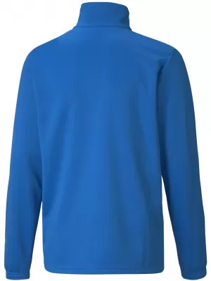 T -shirt PUMA TEAMRISE 1/4 ZIP TOP JR 657395_02 ELEKTRICKÁ MODRÁ LIMONÁDA