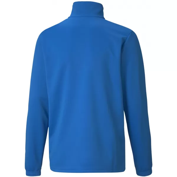  T -shirt PUMA TEAMRISE 1/4 ZIP TOP JR 657395_02 ELEKTRICKÁ MODRÁ LIMONÁDA 