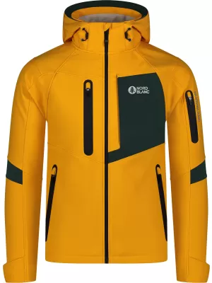Pánska softshellová bunda NORDBLANC NBWSM8106 JANTÁROVÁ