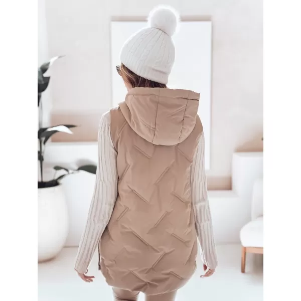  Dámska vesta DSTREET TY5107 KARAMEL 
