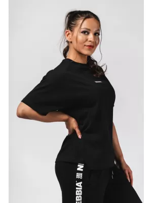 Nadrozmerné tričko RESET 491 BLACK Nebbia