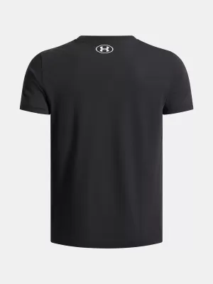 Chlapčenské tričko UNDER ARMOUR UA OVERLAY WM SS 6005069-001 ČIERNA