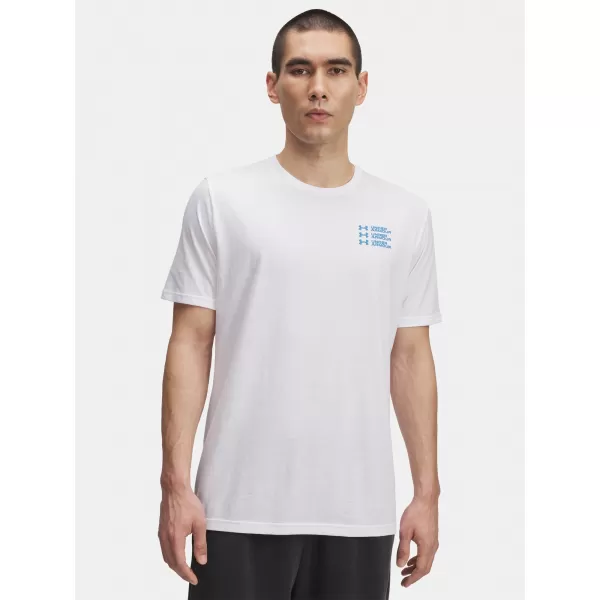  Pánske tričko UNDER ARMOUR UA TRIPLE STACK LC LOGO SS BIELA 