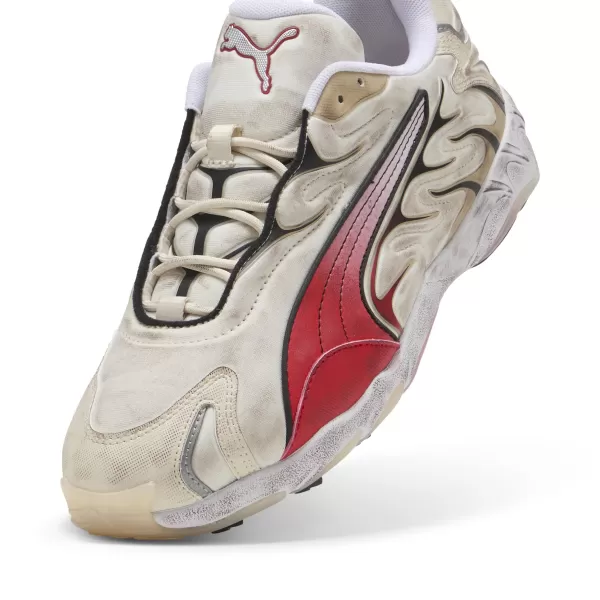  Pánske topánky PUMA INHALE DISTRESSED 40453202 ALPINE SNOW/NA CELÚ DOBU ČERVENÁ 