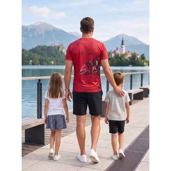  Pánska košeľa na voľný čas premium ALTISPORT VOJ/ALM122TR06 ČERVENÁ 