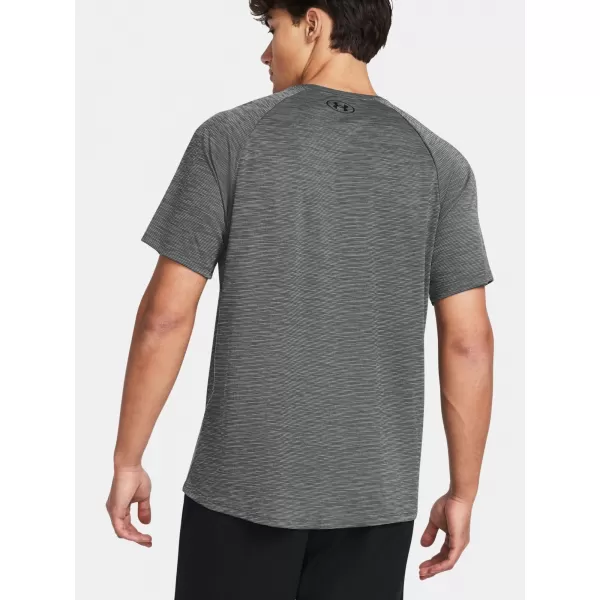  Pánske tričko UNDER ARMOUR UA TECH TEXTURED SS 1382796-025 SIVÁ 