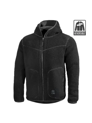Fleecová mikina PENTAGON IANOS SHERPA 2 K09057 ČIERNA/VLČIA ŠEDÁ