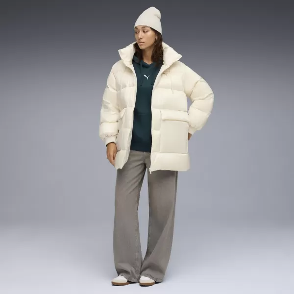  Dámsky kabát PUMA STYLE HOODED DOWN JACKET 68838987 ALPSKÝ SNEH 
