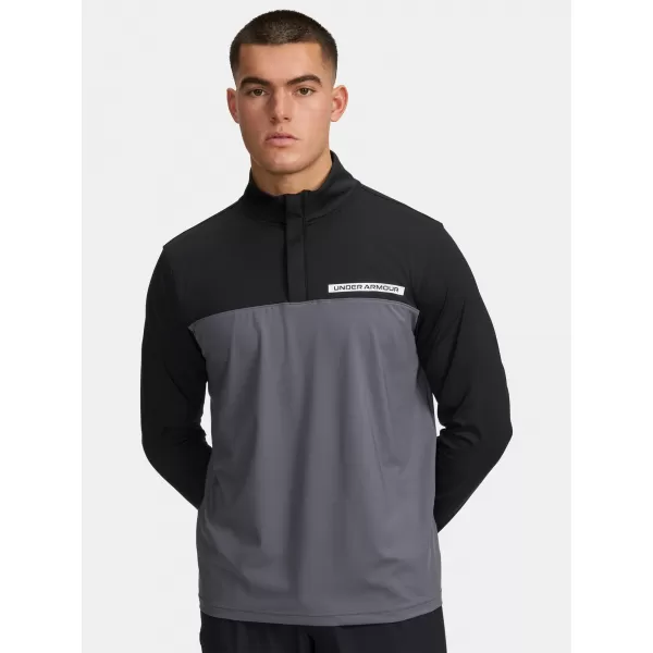  Pánska mikina UNDER ARMOUR UA T2G 1/4 ZIP 1389878-002 ČIERNA 