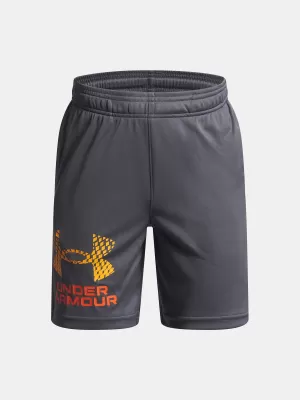 Chlapčenské šortky UNDER ARMOUR UA TECH LOGO SHORTS 1383333-026 SIVÁ