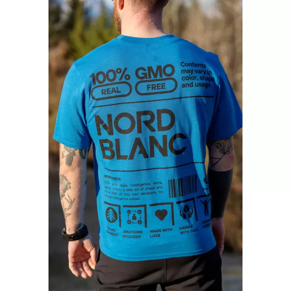  Tričko NORDBLANC CERTAINTY NBSMT8165 MODRÝ 