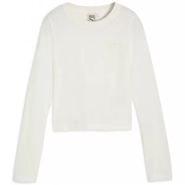  Tričko PUMA X ROSÉ LONGSLEEVE TEE 63380577 TEPLÝ BIELY 