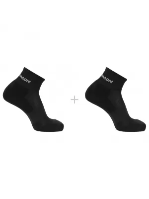 Ponožky SALOMON EVASION ANKLE 2-PACK ČIERNA/ČIERNA