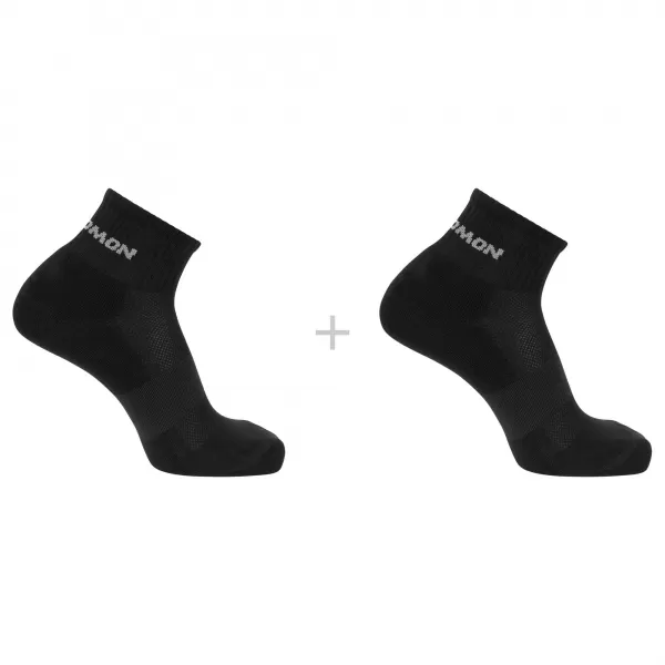  Ponožky SALOMON EVASION ANKLE 2-PACK ČIERNA/ČIERNA 