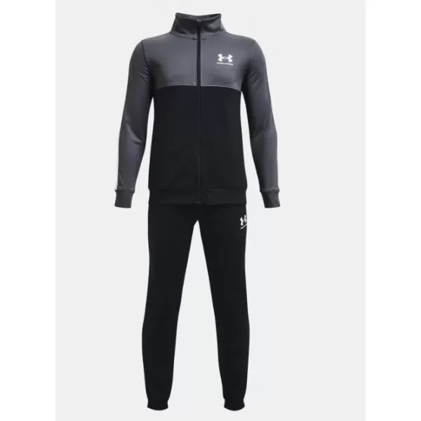  Súprava pre chlapcov UNDER ARMOUR UA RIVAL CB KNIT TRACK SUIT 1373978-044 SIVÁ 