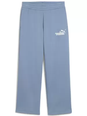 Dámy PUMA ESS NATURE 2 0 COMFORT LOGO STRAIGHT PANTS FL OP 68808134 STUDENÝ MODRÝ
