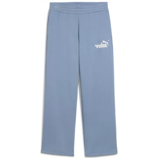  Dámy PUMA ESS NATURE 2 0 COMFORT LOGO STRAIGHT PANTS FL OP 68808134 STUDENÝ MODRÝ 