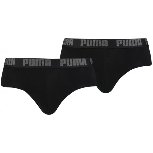  Mužské nohavičky PUMA BASIC BRIEF 2P 88910006 ČIERNA/ČIERNA 