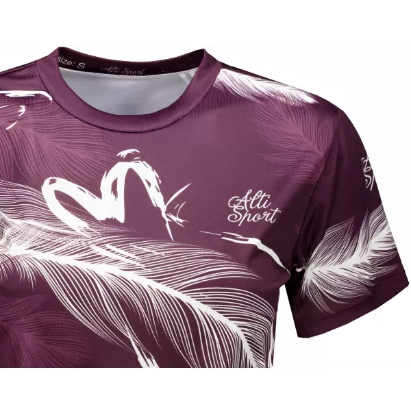  Dámsky prémiový crop top ALTISPORT VOJ/ALW001TR07 FIALOVÁ 