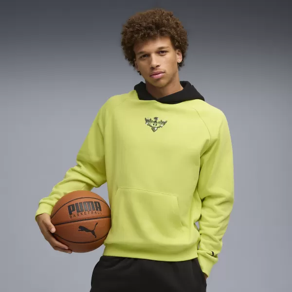  Pánska mikina PUMA MELO ALWAYZ ON 1 HOODIE 63075205 CITRÓNOVÝ SHERBERT 