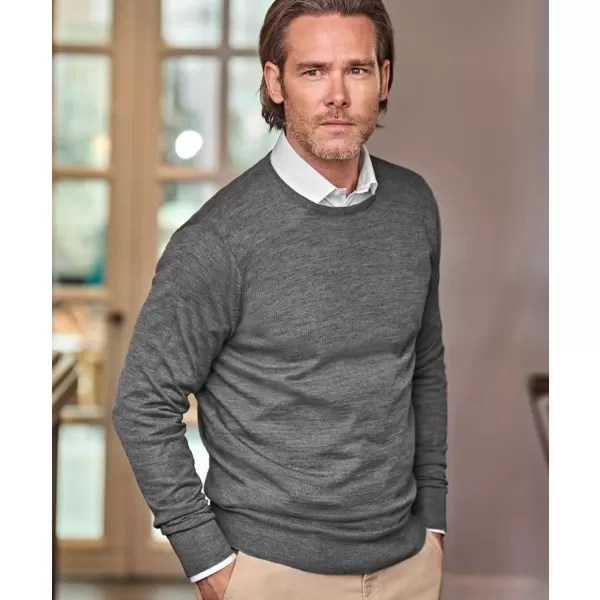  Pánsky sveter TEE JAYS | TJ 6000 GREY MELANGE 