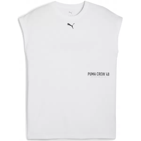  Tričko PUMA M GRAPHIC CUTOFF TANK 52762002 PUMOVÁ BIELA 