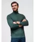 Pánske tričko OMBRE OM-LSCL-0130 TMAVO ZELENÁ