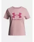 Dievčenské tričko UNDER ARMOUR UA BIG LOGO SS RUŽOVÁ