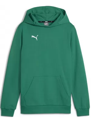 Mikina PUMA TEAMGOAL CASUALS HOODY JR 658619_05 SPORT GREEN/ ŠPORTOVÁ ZELENÁ/BIELA