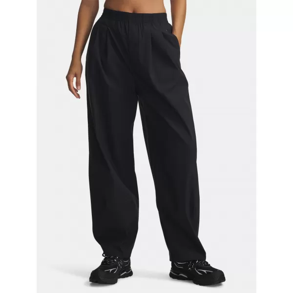  Dámske športové nohavice UNDER ARMOUR UA UNSTOPPABLE WVN PLEAT PT 6007027-001 ČIERNA 
