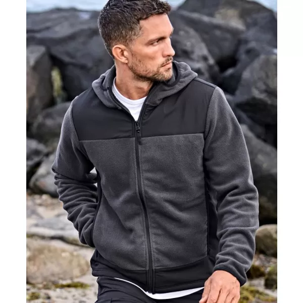  Pánska bunda TEE JAYS | TJ 9124 ASPHALT/BLACK 