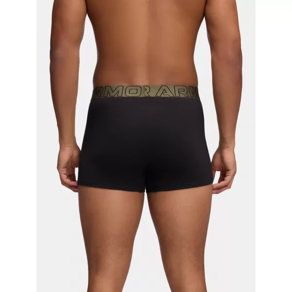  Pánske boxerky UNDER ARMOUR M UA PERF COTTON (3KS) 1383891-005 ČIERNA S NÁMORNOU Z 