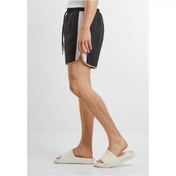  Pánske plavecké šortky URBAN CLASSICS TB7348 ČIERNA 