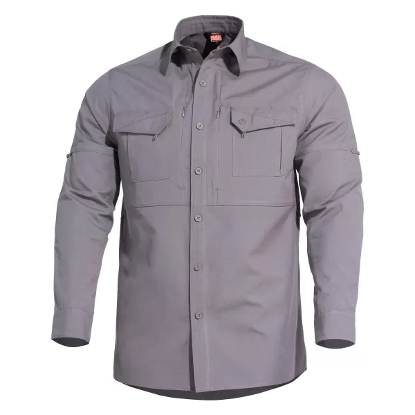  Pánska košeľa PENTAGON PLATO SHIRT K02019 VLK/SIVÁ 
