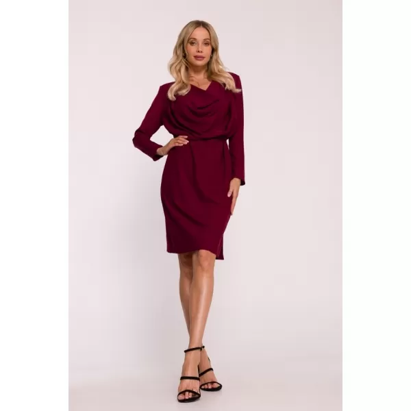  Šaty STYLOVE S428 GAŠTANOVÉ 