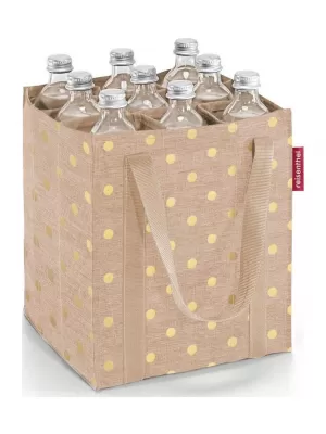 Taška REISENTHEL BOTTLEBAG KÁVA S KOVOVÝMI BODKAMI