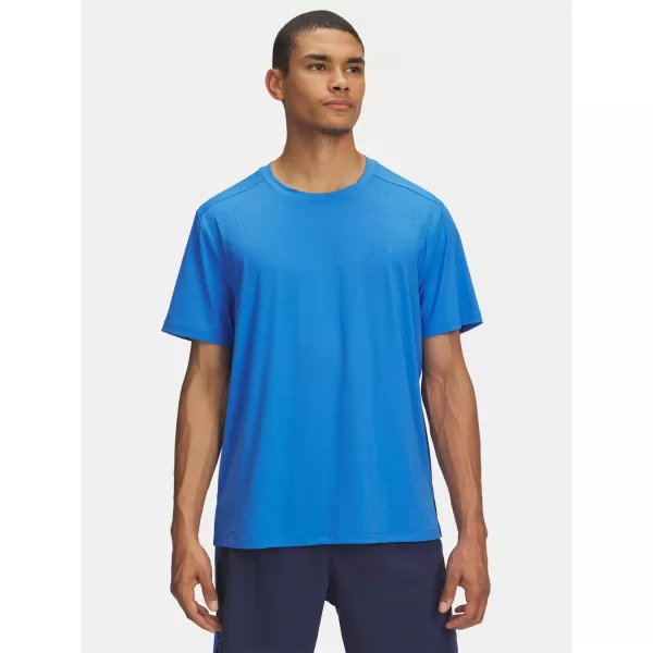  Pánske tričko UNDER ARMOUR UA LAUNCH ELITE SHORTSLEEVE 1389802-402 MODRÁ 