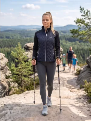 Dámska hybridná bunda ALTISPORT GAIL ČIERNA